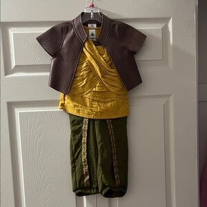 Brown and Yellow Traditional Outfit for Kids